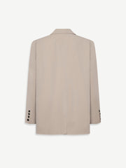 Beige Loose Fit Blazer