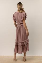 Willa Ruffle Dress in Lavender