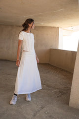 Jane Sweater Top in Ivory - FINAL SALE