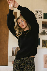 Amber Knit Sweater in Black