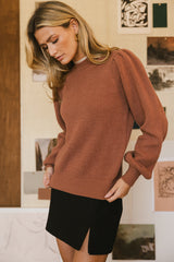 Amber Knit Sweater in Brick