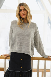 Nicole Knit Sweater in Blue
