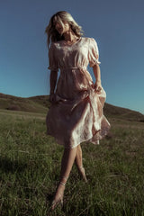 Gloria Embroidered Midi Dress