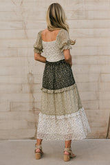 Riann Tiered Midi Dress