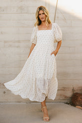 Landrie Ditsy Floral Dress in Blue