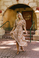 Raina Floral Midi Dress