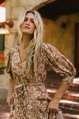 Raina Floral Midi Dress