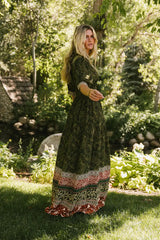 Calla Foliate Maxi Dress