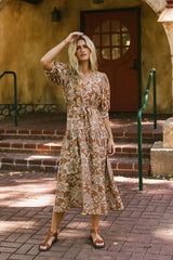 Raina Floral Midi Dress