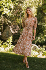 Raina Floral Midi Dress