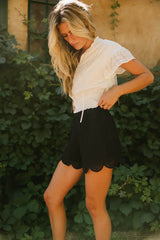 Ketsy Crocheted Shorts in Black