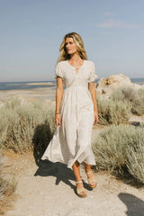 Metzli Ribbon Trim Maxi Dress