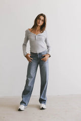 Tycee Fitted Top in Grey