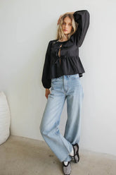 Emiliano Wide Leg Jeans in Light Wash