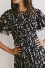 Sofia Midi Dress in Black