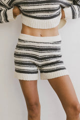 Kamryn Striped Knit Shorts
