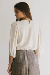 Nadine Blouse in Bone