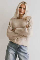 Calia Knit Sweater in Tan
