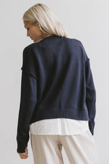 Marcel Knit Sweater in Navy