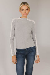 Cleo Ribbed Top in Grey