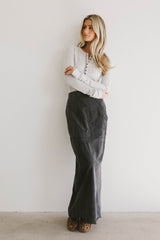 Katherine Skirt in Washed Black