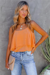 Shereen Linen Blend Bodysuit - Apricot