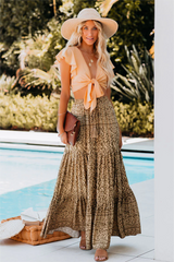 Adalyn Printed Tiered Maxi Skirt