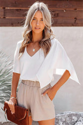 Presence Flutter Blouse - White