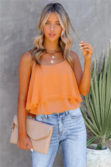 Shereen Linen Blend Bodysuit - Apricot