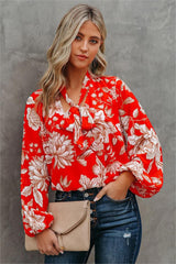 Tata Floral Tie Blouse