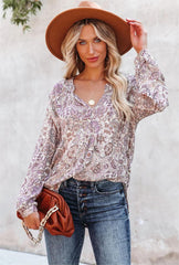 Cantwell Printed Shimmer Damsel Blouse