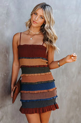Aliza Smocked Ruffle Tiered Mini Dress - FINAL SALE