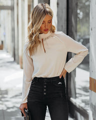 Atlas Keyhole Bodysuit - Taupe