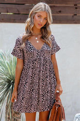 Can't Be Tamed Pocketed Leopard Dress