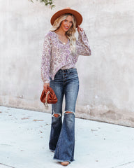 Cantwell Printed Shimmer Damsel Blouse