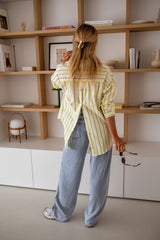 Yellow Striped Long Shirt