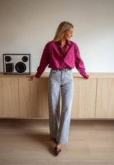 Burgundy Button Down Shirt