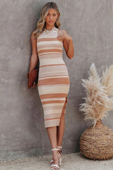 Cienna Striped Knit Midi Dress - FINAL SALE