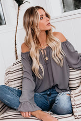 Classic Tale Blouse - Medium Grey