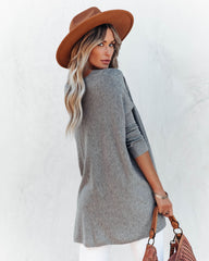 Close To You Pocketed Sweater - Heather Grey - FINAL SALE