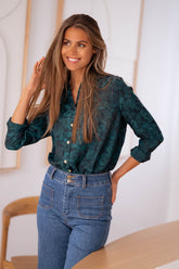 Deep Green Button Down Shirt