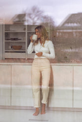 Beige Slim Fit Denim Jeans