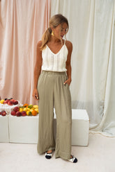 White Crochet Knit Tank Top