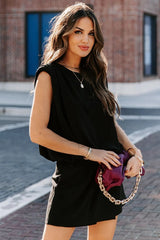 Kinston Pocketed Romper - Black