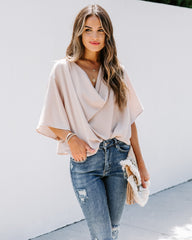 Elton Drape Blouse - Ecru