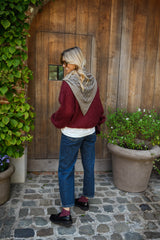 Khaki Paisley Print Scarf