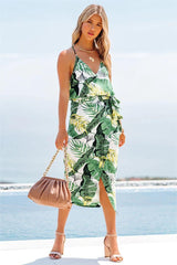 Greenwood Palm Print Racerback Tank