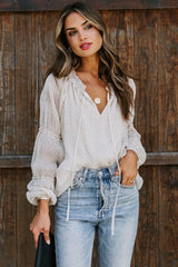 Harper Polka Dot Billowed Blouse