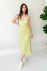 Lime Green Midi Dress