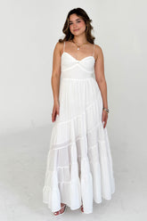 White Slip Maxi Dress